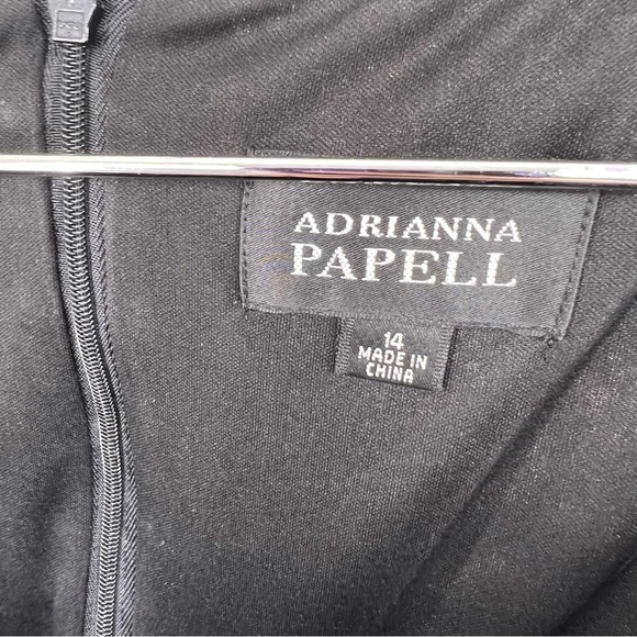 Adrianna Papell 14 black dress b36 - Picture 3 of 3